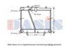 AKS DASIS 210235N Radiator, engine cooling